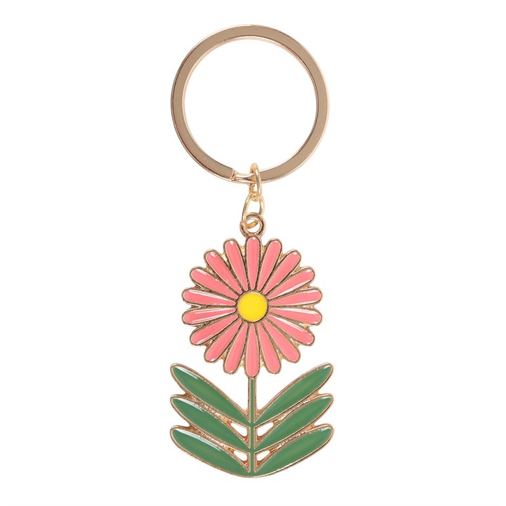 No Rain No Flowers Keyring