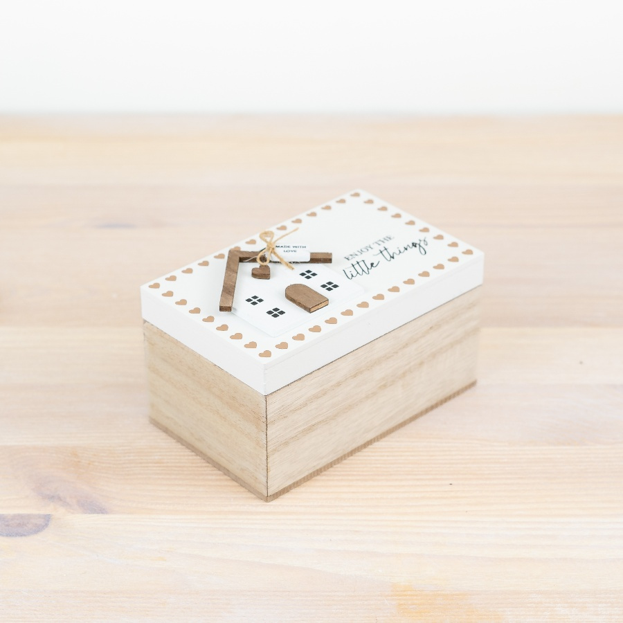Wooden House Storage Box