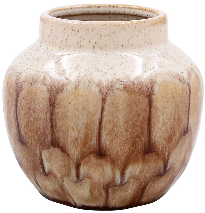 Small Brown Glazed Vase