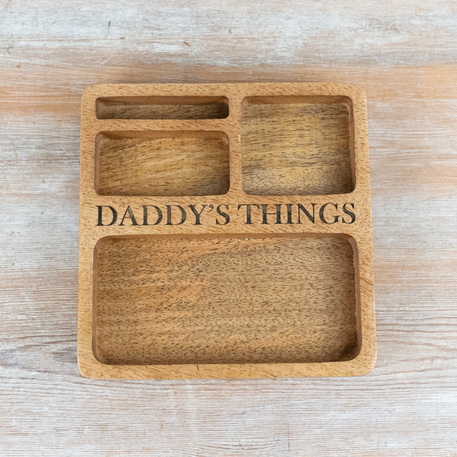 'Daddy's Things'' Wooden Tray