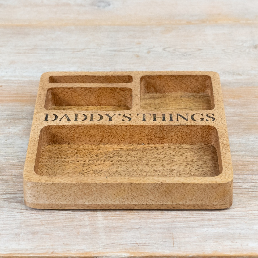 'Daddy's Things'' Wooden Tray
