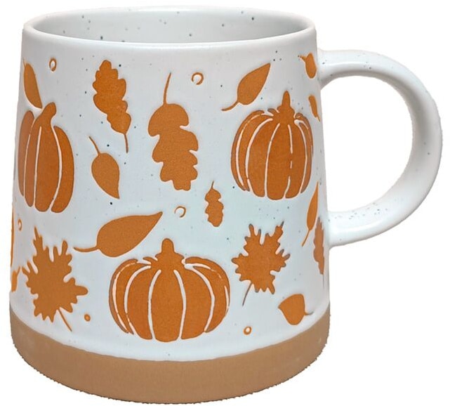 Pumpkin detailed, tapered, Stoneware Mug